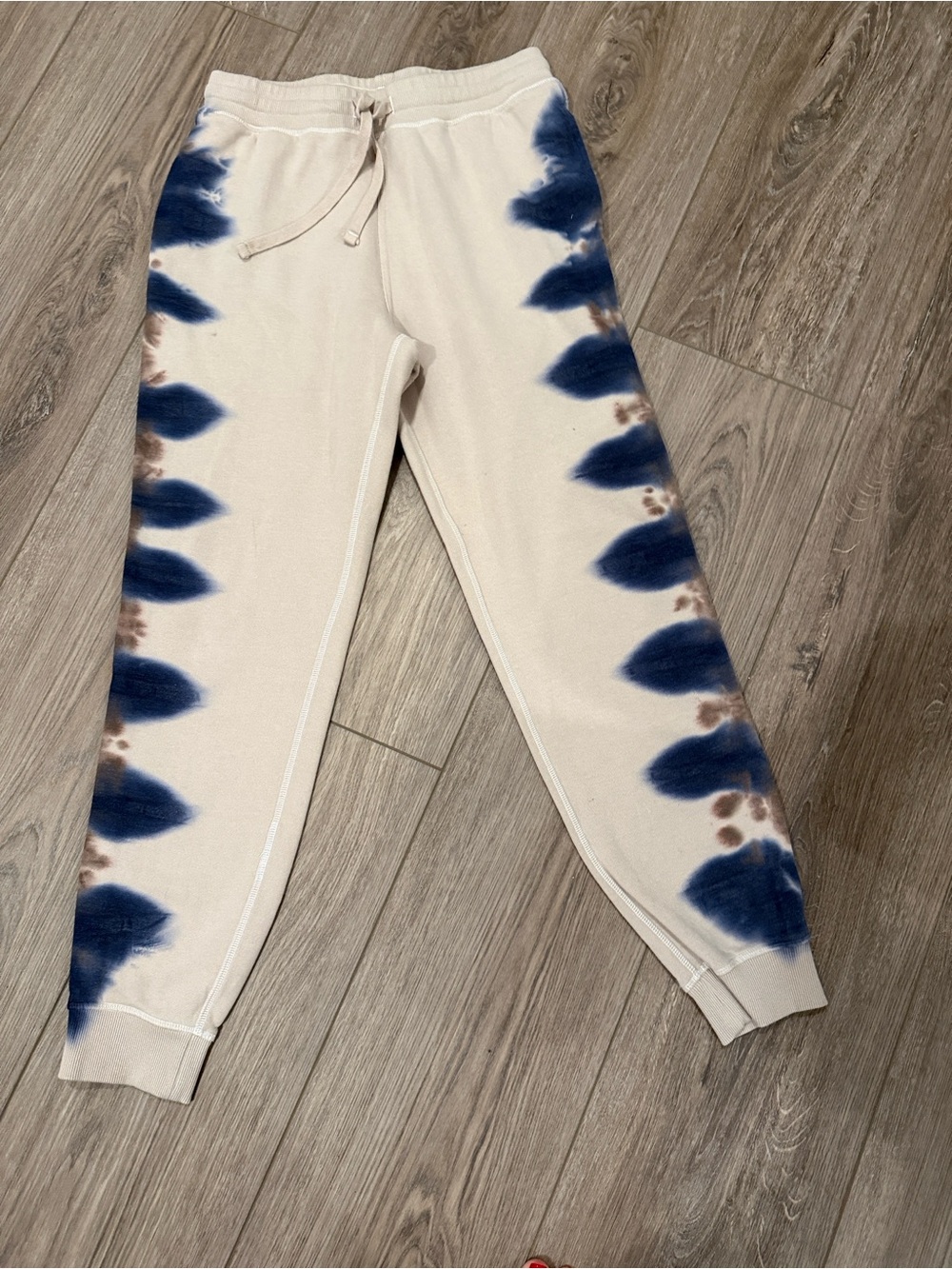 Richer Poorer Tie-Dye Track Joggers in Navy & Tan